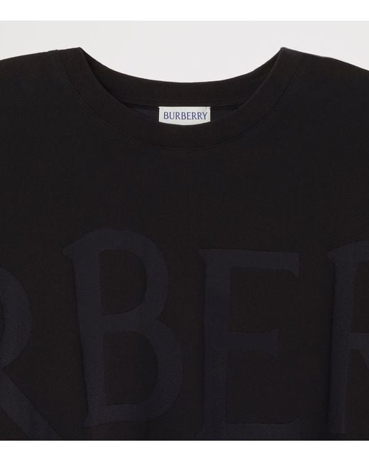 Burberry Black Logo Cropped T-Shirt