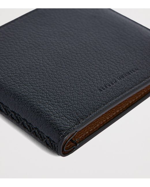Dunhill Black Leather Century Compact Wallet for men