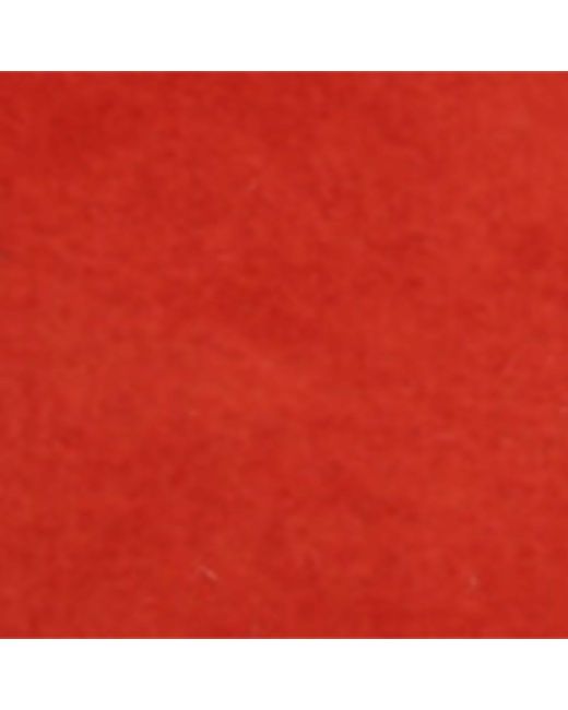 Alaïa Red Suede Cube Wedge Sandals 75