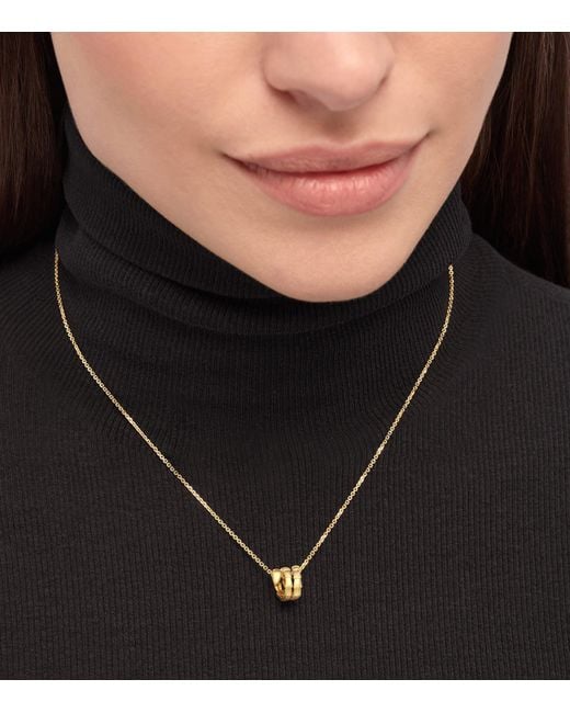 BVLGARI Metallic Serpenti Viper Pendant Necklace