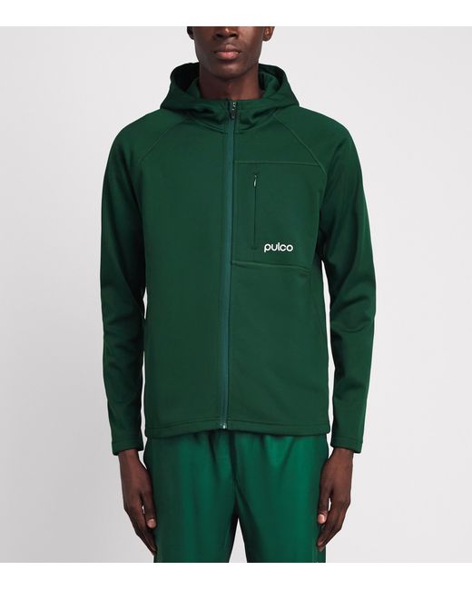 Pulco Studios Green Full Zip Training Hoodie for men