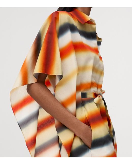 Loewe Orange X Paula' Ibiza Cotton-Blend Stripe Kaftan