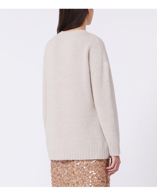 Weekend by Maxmara White Crew-Neck Sweater