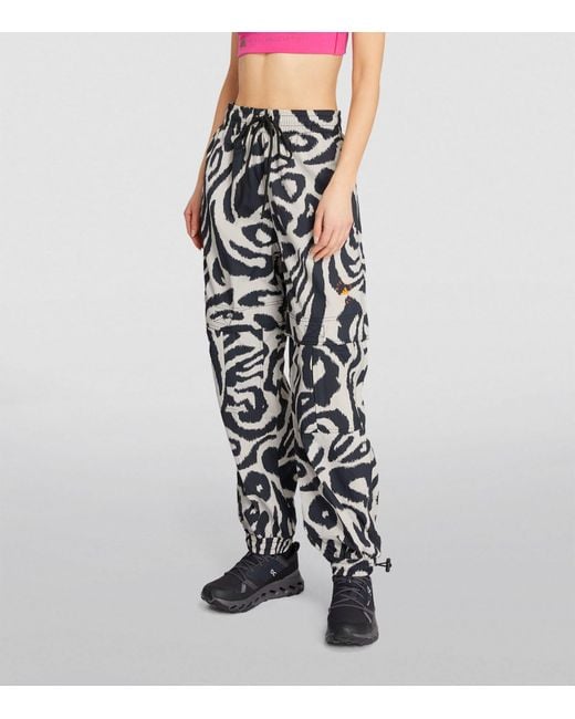 Adidas By Stella McCartney White Woven Zebra Sports Trousers
