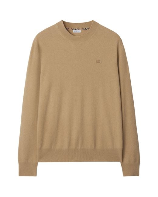 Burberry Natural Cashmere Blend Sweater for men