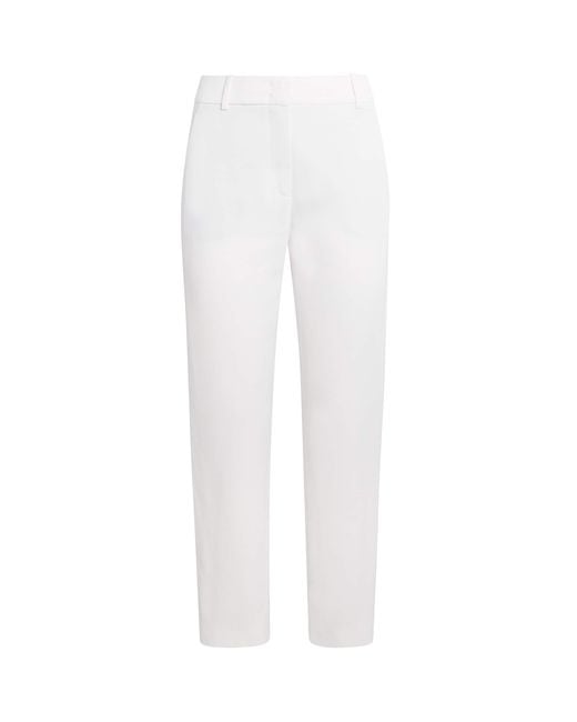 Eleventy White Wool-Blend New York Trousers