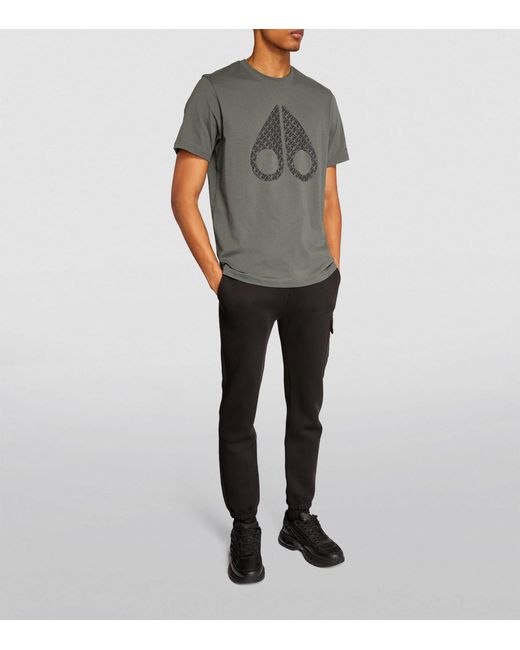 Moose Knuckles Gray Logo T-shirt for men