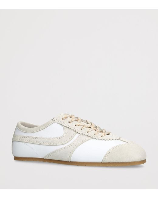 Dries Van Noten White Suede Dustin Sneakers