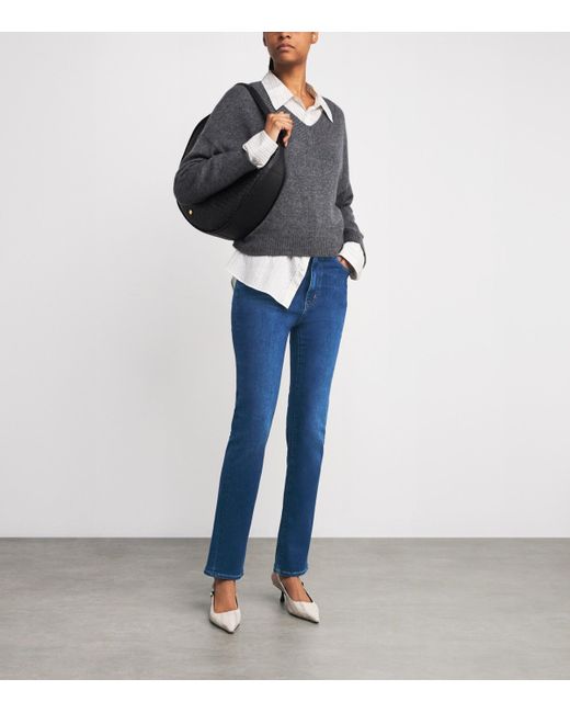 FRAME Blue The Pencil Slim Jeans
