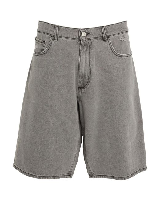 1017 ALYX 9SM Black Cotton Distressed Shorts for men