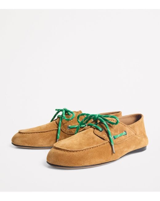 Sandro Brown Suede Boat Shoes