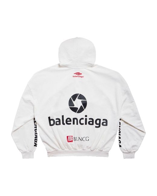 BALENCIAGA*TOP LEAGUE HOODIE オーバーサイズパーカー*送料込 Balenciaga Oversized Top League Hoodie in White for Men | Lyst