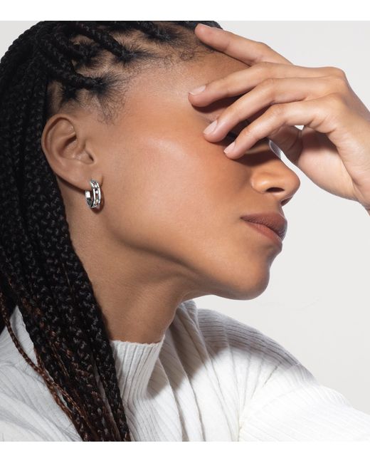 Messika Metallic Move Classique And Diamond Hoop Earrings