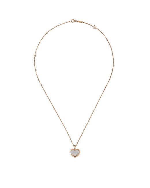 Chopard Metallic And Diamond Happy Diamonds Icon Pendant