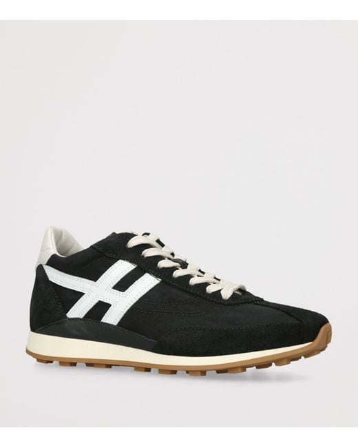 Hogan Black Suede H669 Allacciato Sneakers