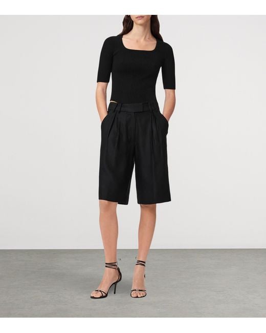 AllSaints Black Cruz Hally Top