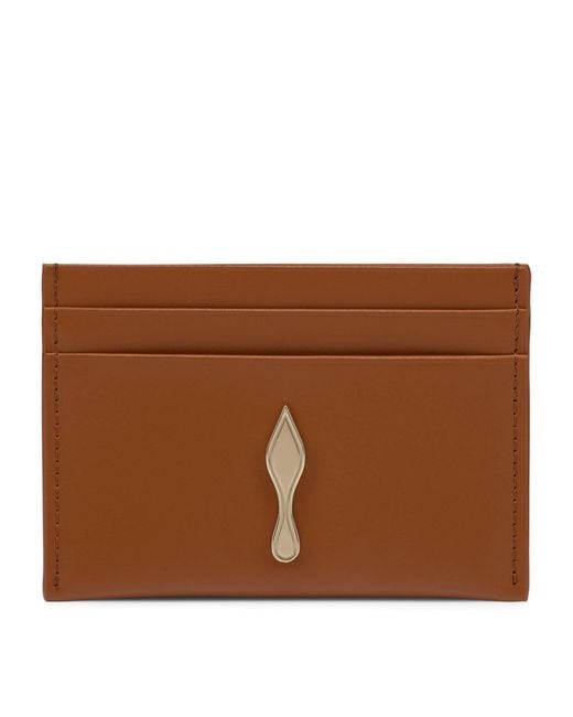 Christian Louboutin Brown Bettina Calfskin Card Holder