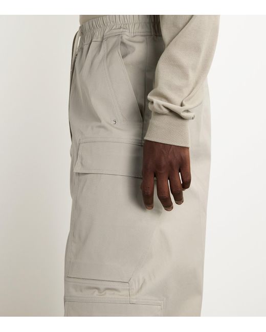 Rick Owens Gray Cargobela Wide-Leg Trousers for men