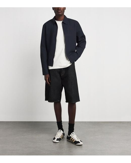Fred Perry Blue Zip-Up Overshirt for men