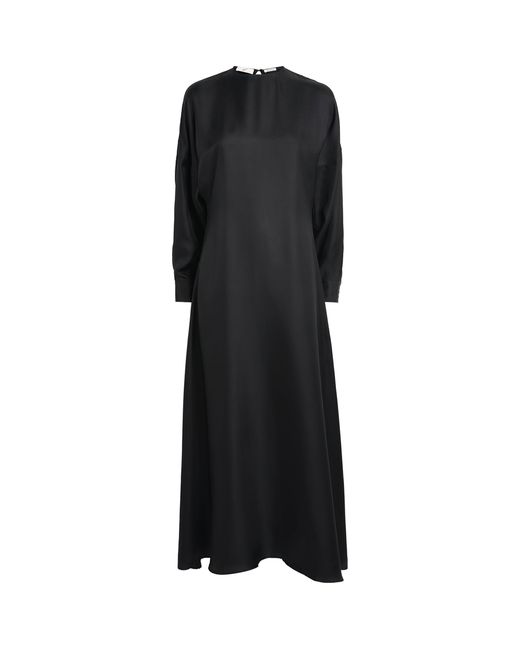 BITE STUDIOS Black Organic Silk Selene Maxi Dress
