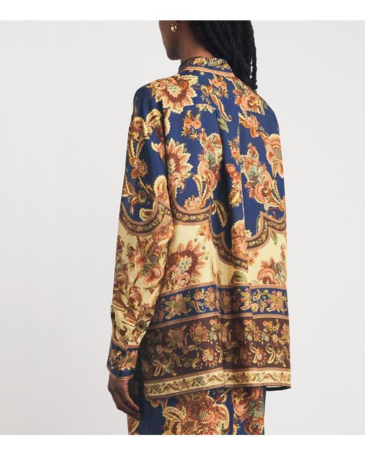 Zimmermann Multicolor Silk Printed Aster Shirt