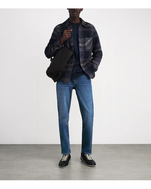 7 For All Mankind Blue Slimmy Jeans for men