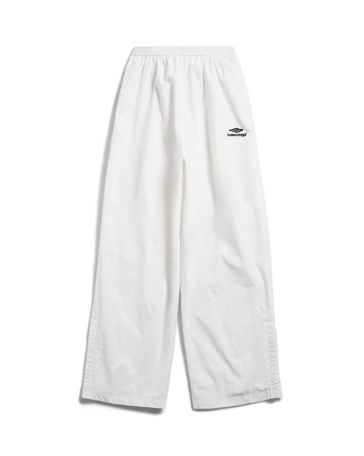Balenciaga White 3b Sports Icon Sweatpants