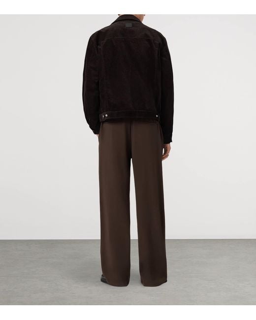 AllSaints Brown Wide-Leg Halla Trousers for men