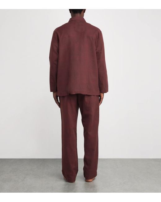 Calvin Klein Red Cotton Pyjama Set for men