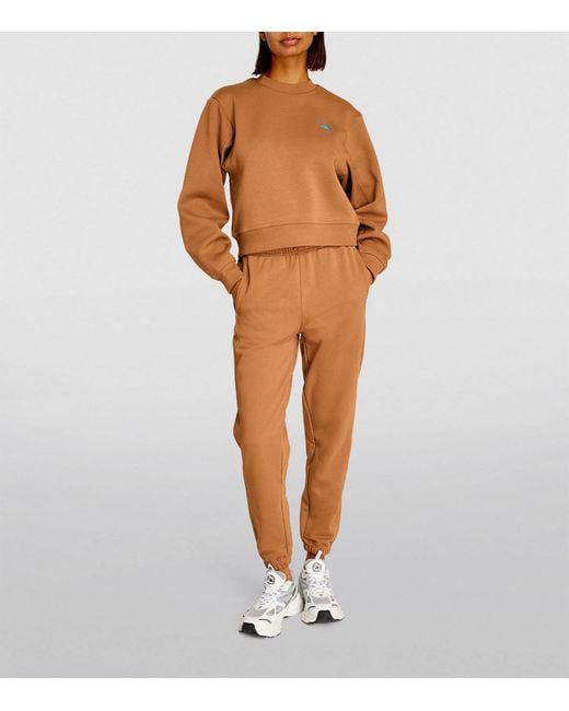 Adidas By Stella McCartney Brown Cotton-blend Sweatshirt