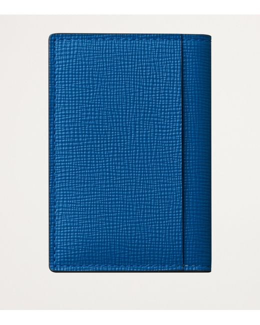 Cartier Blue Grained Leather Losange Card Holder for men