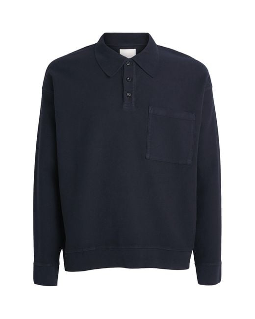 Citizens of Humanity Blue Cotton-Blend Polo Shirt for men