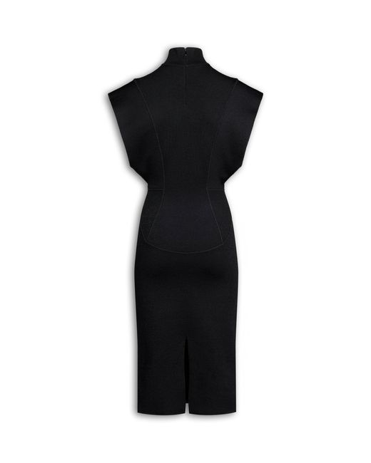 Alaïa Black Midi Pencil Dress
