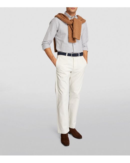 Polo Ralph Lauren Blue Canvas Braided Belt for men