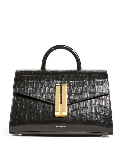 アパルトモンDEMELLIER LONDON hand bag The Hudson | Black Small Grain | DeMellier