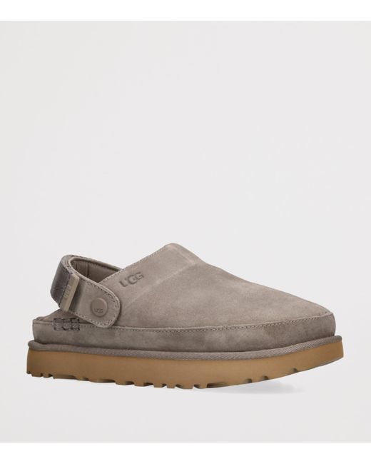 Ugg Gray Suede Goldenstar Clogs