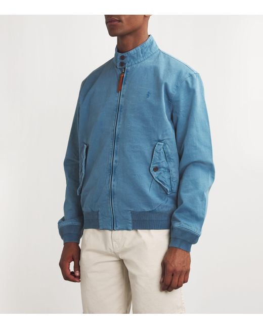 Polo Ralph Lauren Blue Garment-Dyed Chino Jacket for men