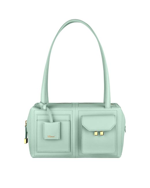 Chopard Green Leather Ice Cube Shoulder Bag