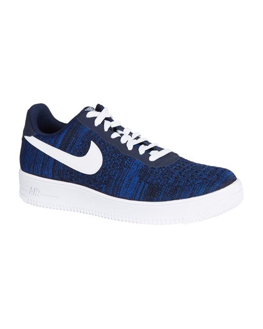 Nike Blue Air Force 1 Flyknit 2.0 Sneakers for men
