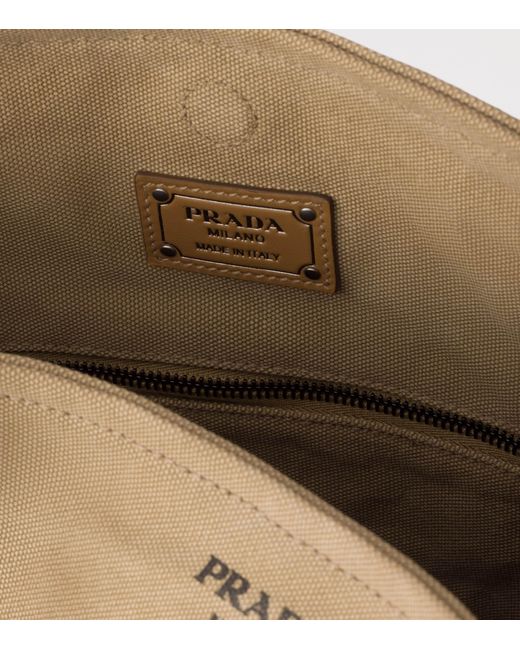 Prada Natural Canvas And Leather Route Shoulder Bag for men