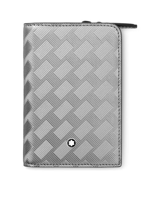 Montblanc Gray Leather Extreme 2.0 Zipped Card Holder