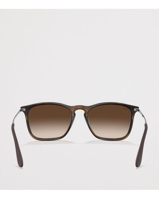Ray-Ban Brown Chris Square Sunglasses for men