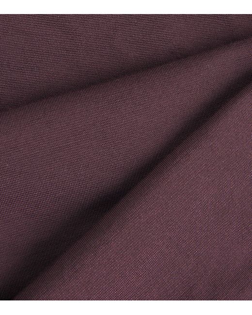 Wolford Purple Cotton-Blend Jamaika Bodysuit