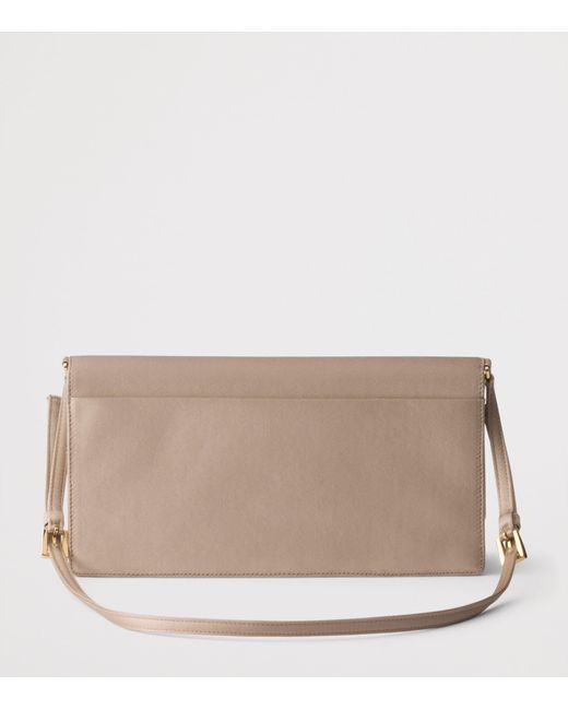 Prada Brown Mini Satin Cross-Body Bag