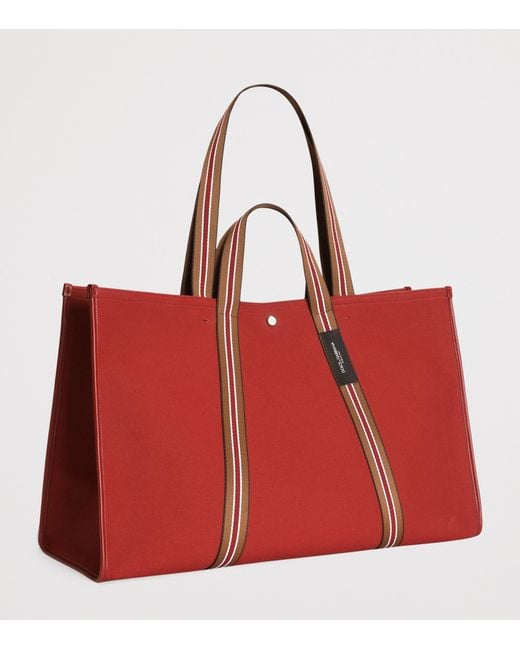 Dolce & Gabbana Red Cotton-Blend Tote Bag for men