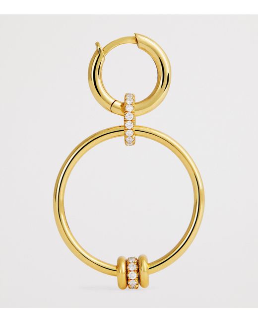 Spinelli Kilcollin Metallic And Diamond Asha Hoop Earrings