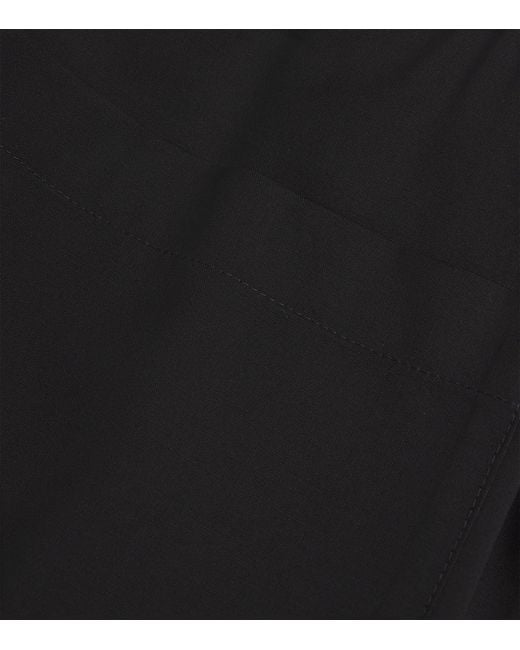 Barena Black Virgin Wool Drawstring Trousers for men