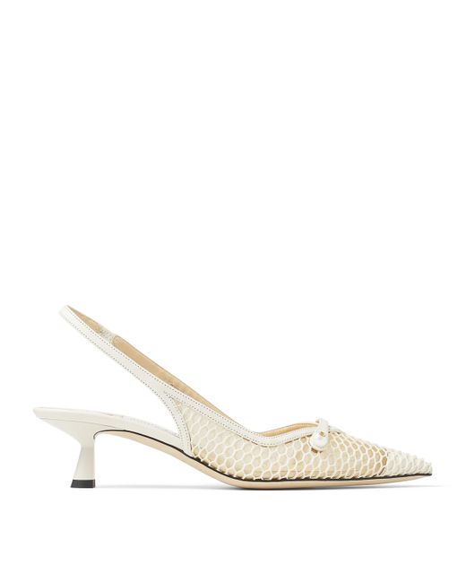 Jimmy Choo Metallic Amita 45 Mesh Pumps