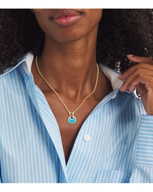 L'Atelier Nawbar Metallic Small, Diamond, And Lapis Lot N*91 Necklace