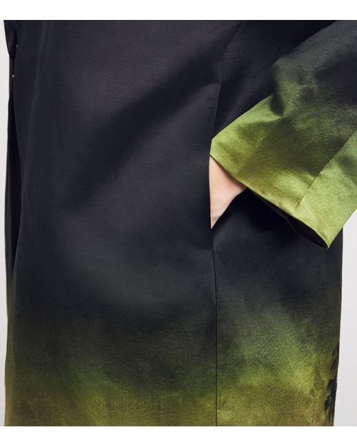 Staud Blue Linen-Silk Jasper Jacket